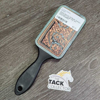 Plastic Mane & Tail Brush, western decal back *vgc/gc, hair, mnr scuffs
