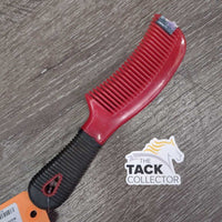 Plastic Mane Comb, rubber grip *vgc, clean, tape, scuffs, residue
