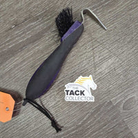 "Soft Touch" Hoof Pick, brush, string *gc, bent bristles, mnr dirt/residue, scuffs
