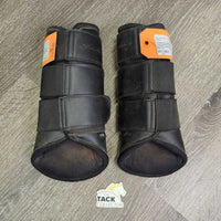 Pr Closed Memory Foam Leather Boots *gc, v.dirty, v.hairy, curled/torn edge, rubs, pills, scuffs
