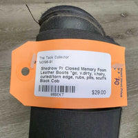 Pr Closed Memory Foam Leather Boots *gc, v.dirty, v.hairy, curled/torn edge, rubs, pills, scuffs
