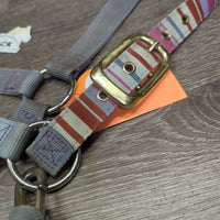 Soft Nylon Halter, adj, snap *gc, dirty, stains, rubs, dingy, faded, discolored
