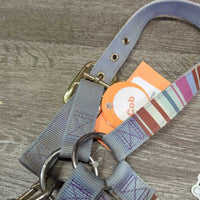 Soft Nylon Halter, adj, snap *gc, dirty, stains, rubs, dingy, faded, discolored
