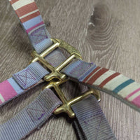 Soft Nylon Halter, adj, snap *gc, dirty, stains, rubs, dingy, faded, discolored
