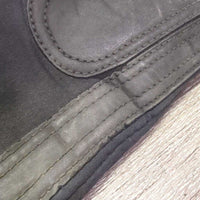 JUNIORS Neoprene Half Chaps *gc/fair, cracks, dirty, stiff zip
