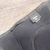 JUNIORS Neoprene Half Chaps *gc/fair, cracks, dirty, stiff zip
