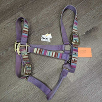 Soft Nylon Halter, adj, snap *gc, dirty, stains, rubs, dingy, faded, discolored, scratches, chews, frays
