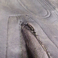 JUNIORS Neoprene Half Chaps *gc/fair, dirty, unstitched & torn, faded, cracked
