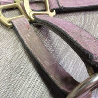 Thick Stiff Nylon Halter *fair, faded, v.dirty, stained, edge rubs, older
