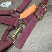 Thick Nylon Halter, adj, snap *gc, dirt, edge frays, faded?
