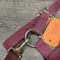 Thick Nylon Halter, adj, snap *gc, dirt, edge frays, faded?
