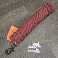 Med Cotton Lead Rope *gc, frays, dirt, residue, v.faded, snags
