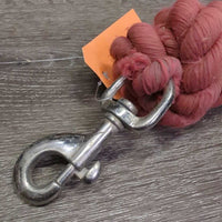 Med Cotton Lead Rope *gc, frays, dirt, residue, v.faded, snags
