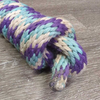 Stiff Nylon Lead Rope *gc, frays, residue, rubs, dirt, stains, snags, faded
