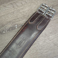 Padded Leather Girth, 1x els *gc, dirty, creases, hair, residue, Buckle lthr: cracked, stretched
