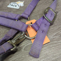 Thick Nylon Halter, snap, adj *gc/fair, stains, dirty, faded, rubs, frayed holes & edges
