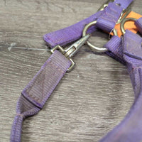 Thick Nylon Halter, snap, adj *gc/fair, stains, dirty, faded, rubs, frayed holes & edges

