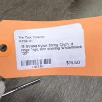 15 Strand Nylon String Cinch, d rings *vgc, mnr staining
