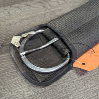 Padded Neoprene Cinch, 2x D Rings *gc, dirt, film, hair, faded, threads, edge rubs
