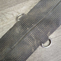 Padded Neoprene Cinch, 2x D Rings *gc, dirt, film, hair, faded, threads, edge rubs
