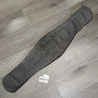Wide Nylon Web & Neoprene Velcro Lining Roper Cinch, 2x D Ring *gc, dirt, hairy, rubs, faded, rust
