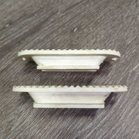 2 Rubber Stirrup Grips *vgc, clean, mnr dusty, discolroed/stains
