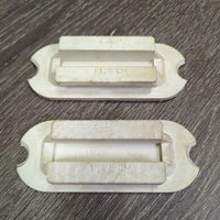 2 Rubber Stirrup Grips *vgc, clean, mnr dusty, discolroed/stains
