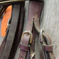 Padded Bridle, Crank, Buckles *gc/fair, peeled, rubs, scrapes, creases
