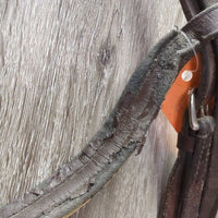 Padded Bridle, Crank, Buckles *gc/fair, peeled, rubs, scrapes, creases
