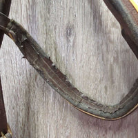 Padded Bridle, Crank, Buckles *gc/fair, peeled, rubs, scrapes, creases
