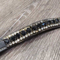 Narrow Bling Browband *gc, missing bling, dirt
