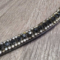 Narrow Bling Browband *gc, missing bling, dirt
