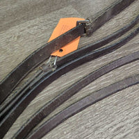 Flat Narrow Running Martingale, Stopper *gc/fair, dry, stiff, scraped edges, dirty, xholes, creased
