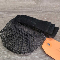 Light Hair Net & Velvet Ribbon - Bow, Hair Clip *xc/vgc, mnr linty bow
