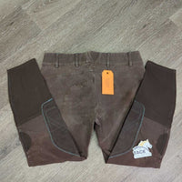 Euro Seat Breeches *gc, rubs, faded, seam puckers, rubs, puckers, older, mnr snags

