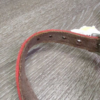 Nylon Adjustable Halter, leather lined nose *gc, clean, dirt, stiff, residue, snags
