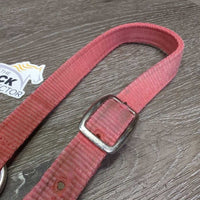 Narrow Nylon Halter, adj, snap *gc/fair, clean, dirt, faded, stained, residue, scuffs
