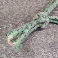 Thick Nylon Rope Halter *fair/poor, v.frayed, v.rubbed & threads, popped/holes
