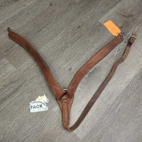 1.5" Narrow Leather Breastcollar, conway buckle *N0 straps, gc, rubs, scrapes
