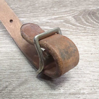 1.5" Narrow Leather Breastcollar, conway buckle *N0 straps, gc, rubs, scrapes
