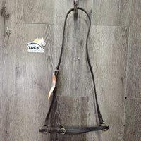 FS Drop Noseband *gc/fair, older, residue, stiff, bent, stretched keepers, scrapes
