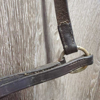 FS Drop Noseband *gc/fair, older, residue, stiff, bent, stretched keepers, scrapes
