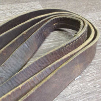 Soft Wide Leather Dog Leash, snap, loop handle *gc/fair, undone stitching, cut, scrapes, twists, rubs, dents
