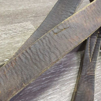 Soft Wide Leather Dog Leash, snap, loop handle *gc/fair, undone stitching, cut, scrapes, twists, rubs, dents
