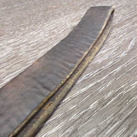 Soft Wide Leather Dog Leash, snap, loop handle *gc/fair, undone stitching, cut, scrapes, twists, rubs, dents
