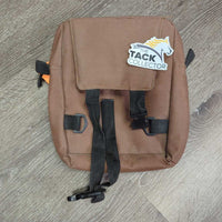 Hvy Cordura Trail Bag *gc/fair, missing buckles, dusty, faded, rubs, frays, stains, older, dirty
