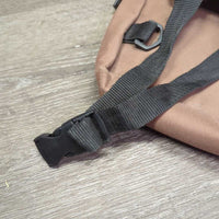Hvy Cordura Trail Bag *gc/fair, missing buckles, dusty, faded, rubs, frays, stains, older, dirty
