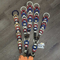 3x Leather & Plastic Rings Harness Spreaders, Buckles & snap *gc, dirt, film, residue, older, chips, dents, chews, scrapes
