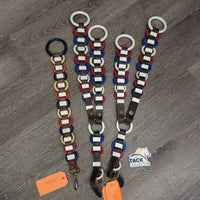3x Leather & Plastic Rings Harness Spreaders, Buckles & snap *gc, dirt, film, residue, older, chips, dents, chews, scrapes
