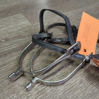 Pr Hammerhead Spurs, narrow lthr straps *vgc, mnr dirt, scuffs

